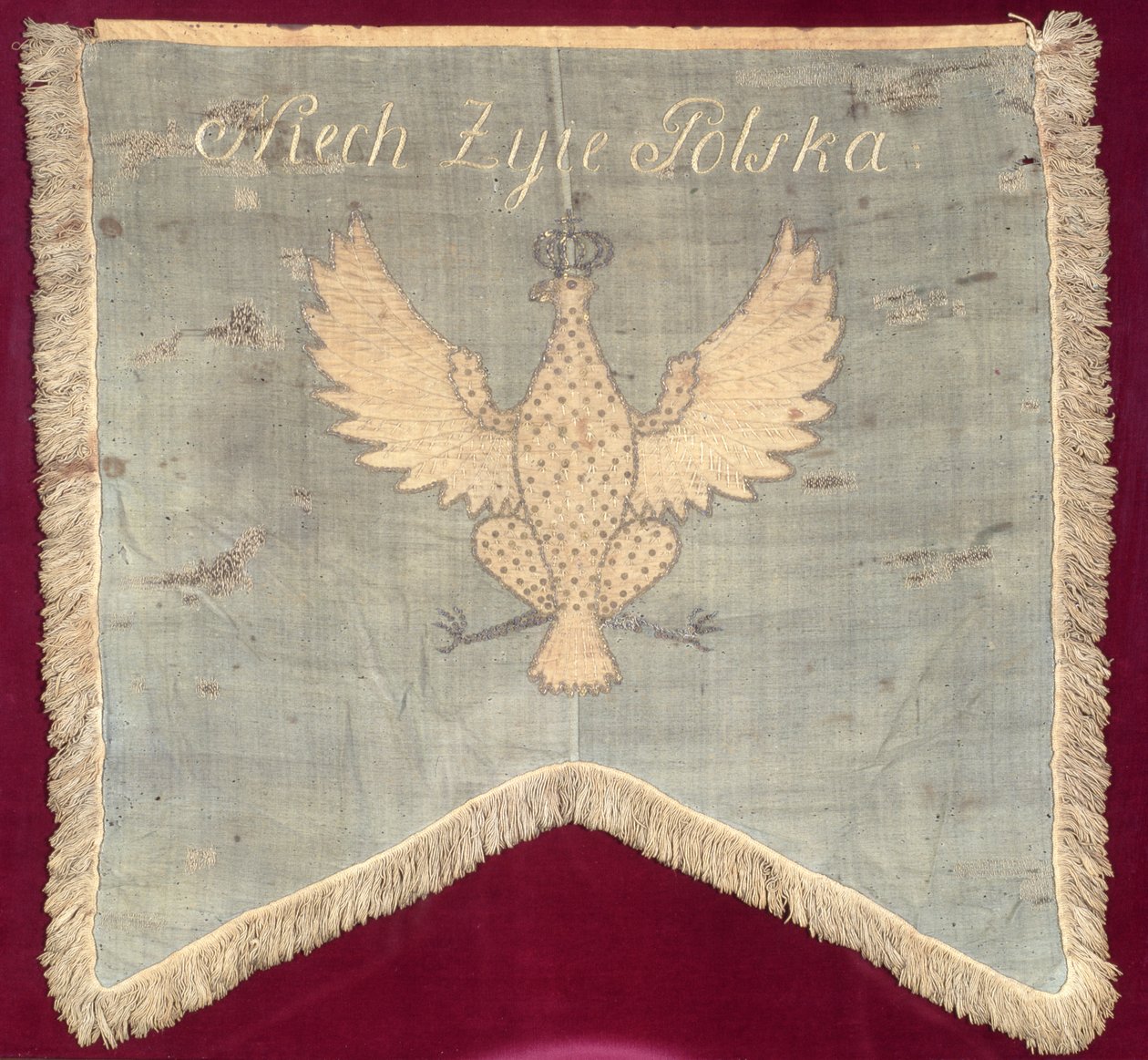Proporczyk z czasów powstania Tadeusza Kościuszki (1746-1817) 1794 (wełna) autorstwa Polish School