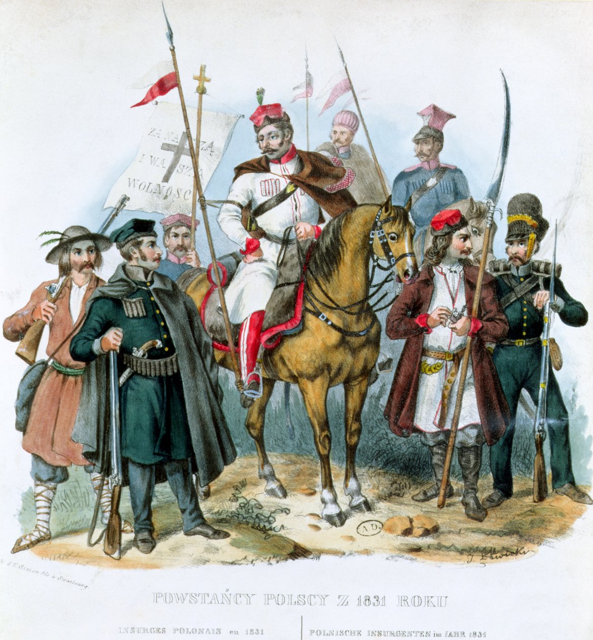 Powstańcy polscy, 1831 autorstwa Polish School