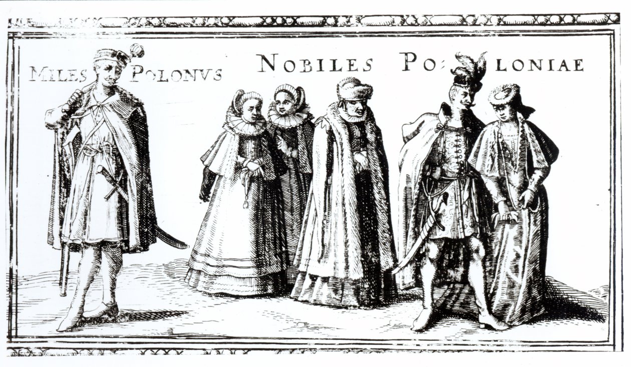Szlachta polska (rycina) (zdjęcie bw) autorstwa Polish School