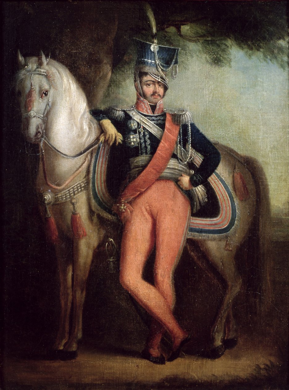 Książę Josef Anton Poniatowski (1763-1813) na koniu, ok. 1800-13 autorstwa Polish School