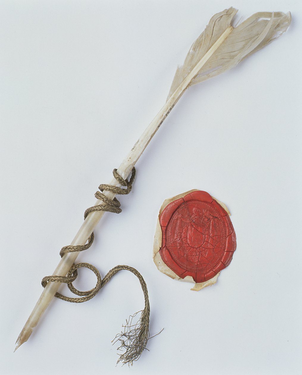Pióro gęsie i pieczęć lakowa, 1802 autorstwa Polish School