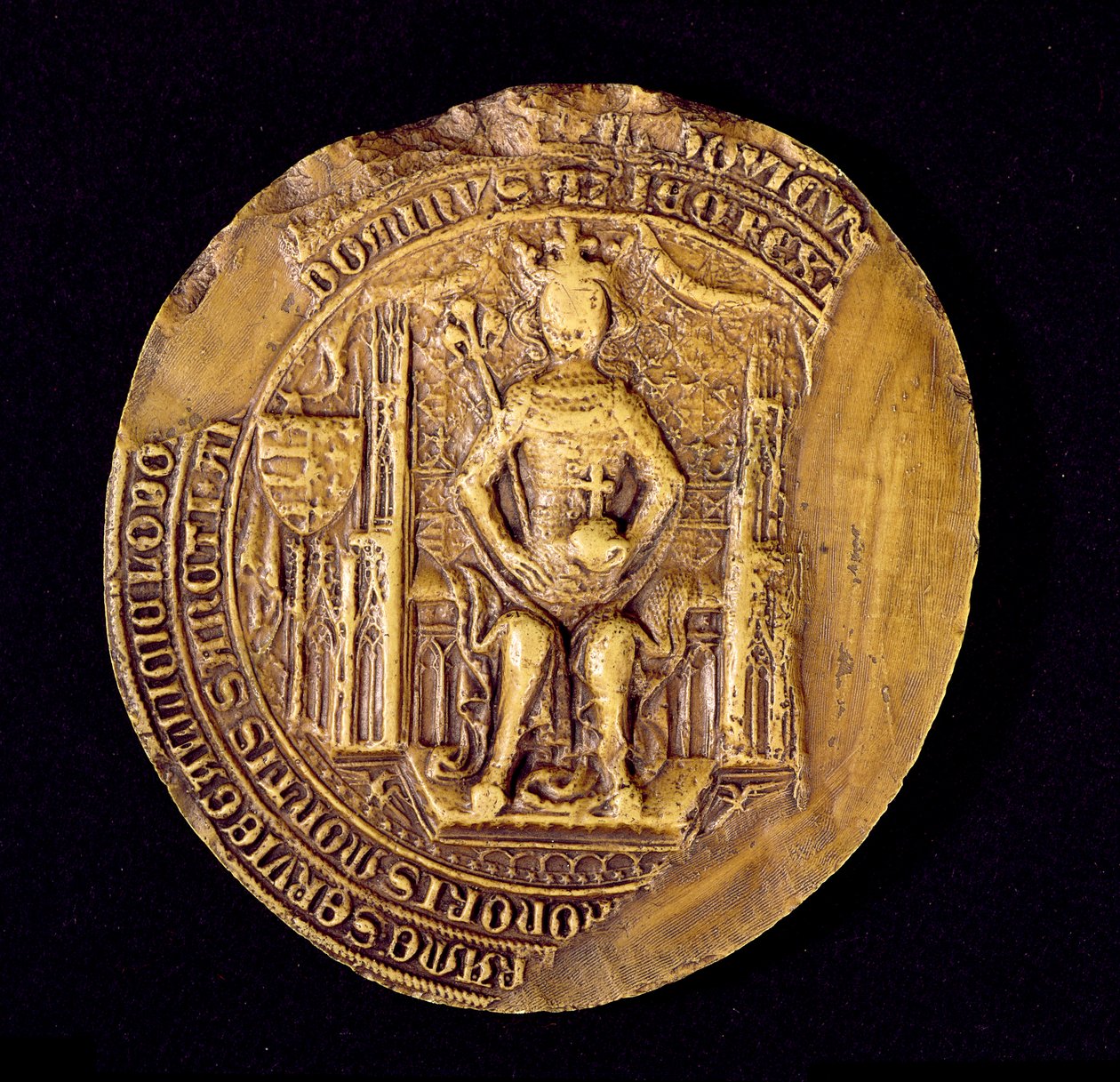 Pieczęć Ludwika I (1326-82) Wielkiego Króla Polski autorstwa Polish School