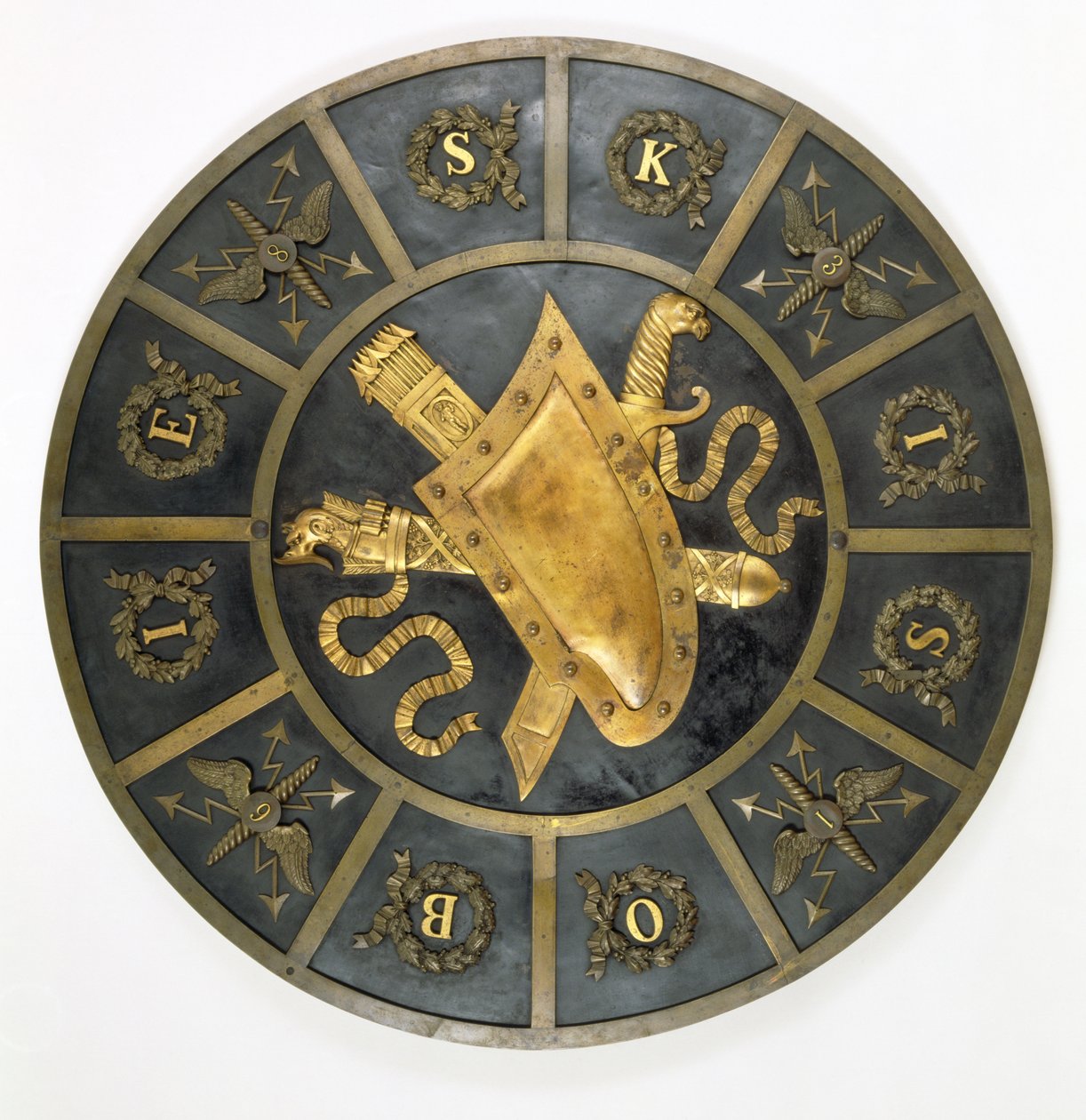 Tarcza ku czci króla Jana Sobieskiego III (1629-96) (brąz) autorstwa Polish School