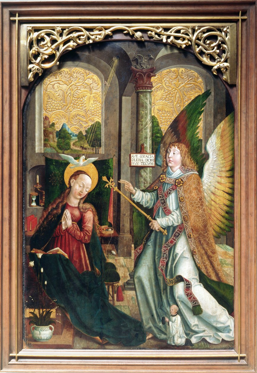 Zwiastowanie, 1517 (tempera na pokładzie) autorstwa Polish School