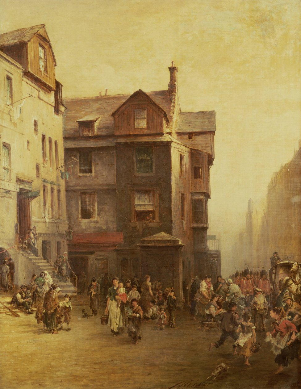 John Knoxs House, High Street, Edynburg, 1885 autorstwa Pollok Sinclair Nisbet