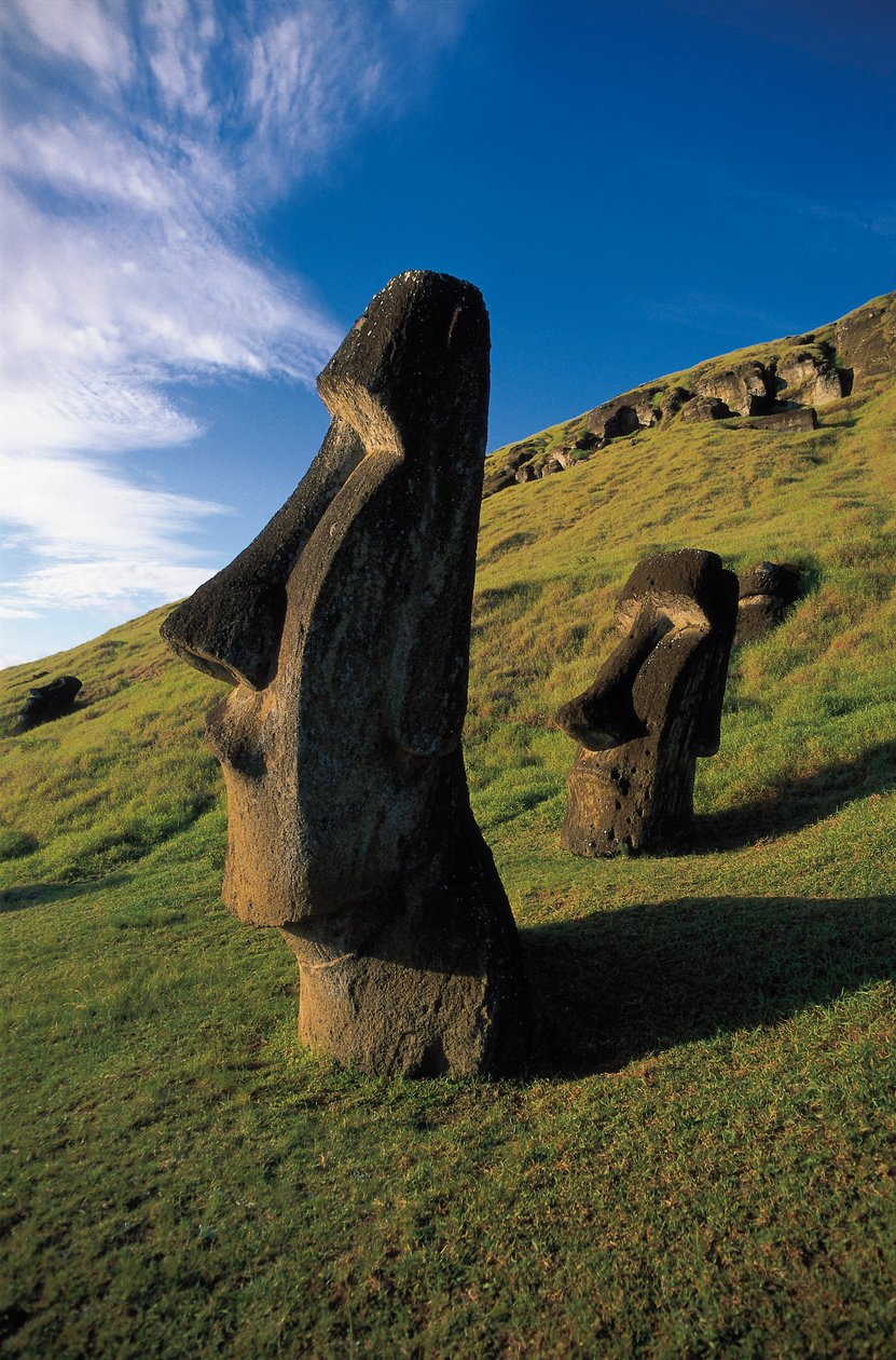 Posągi Moai, Park Narodowy Rapa Nui, Wyspa Wielkanocna, Chile autorstwa Polynesian Polynesian