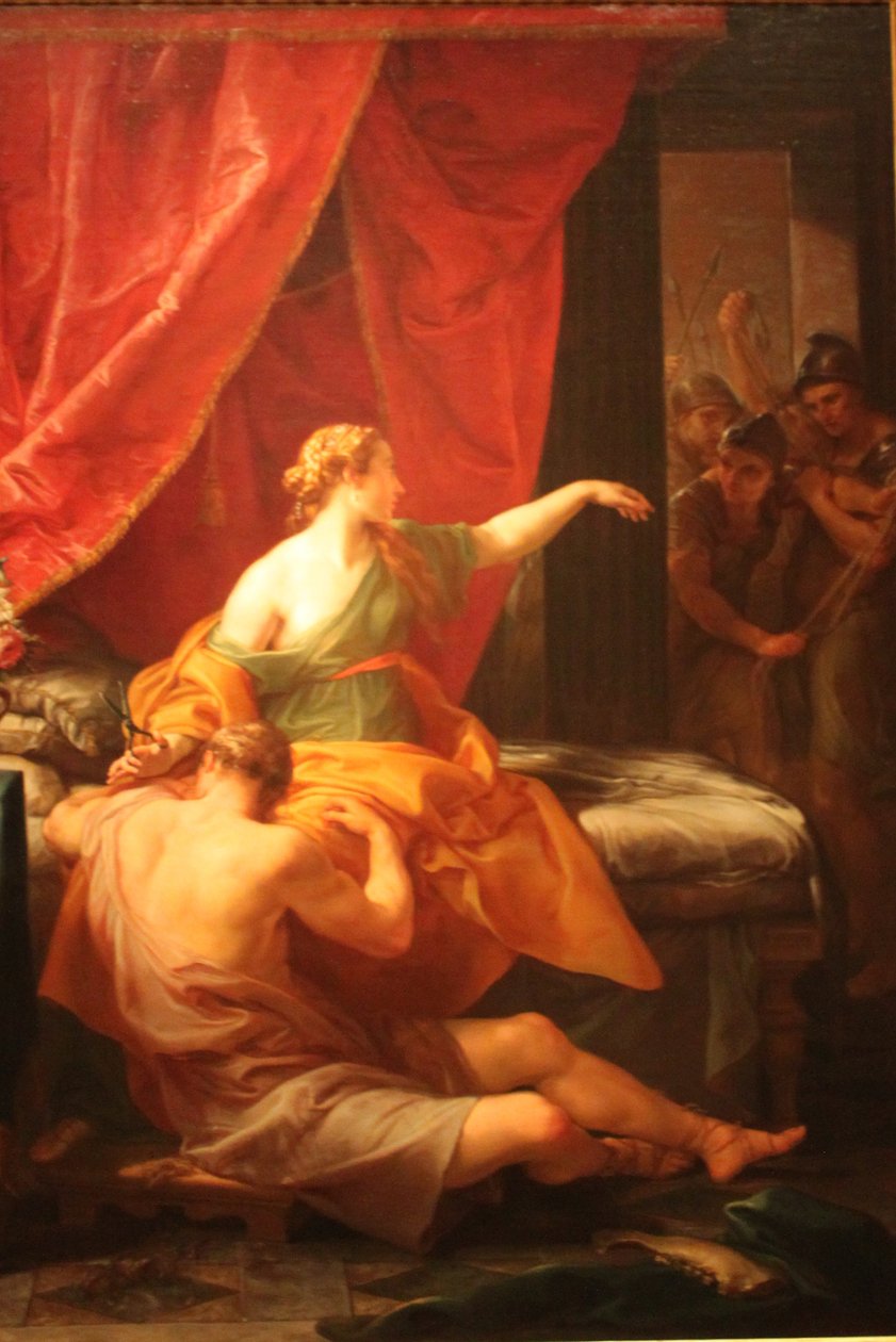 Samson i Dalila autorstwa Pompeo Batoni