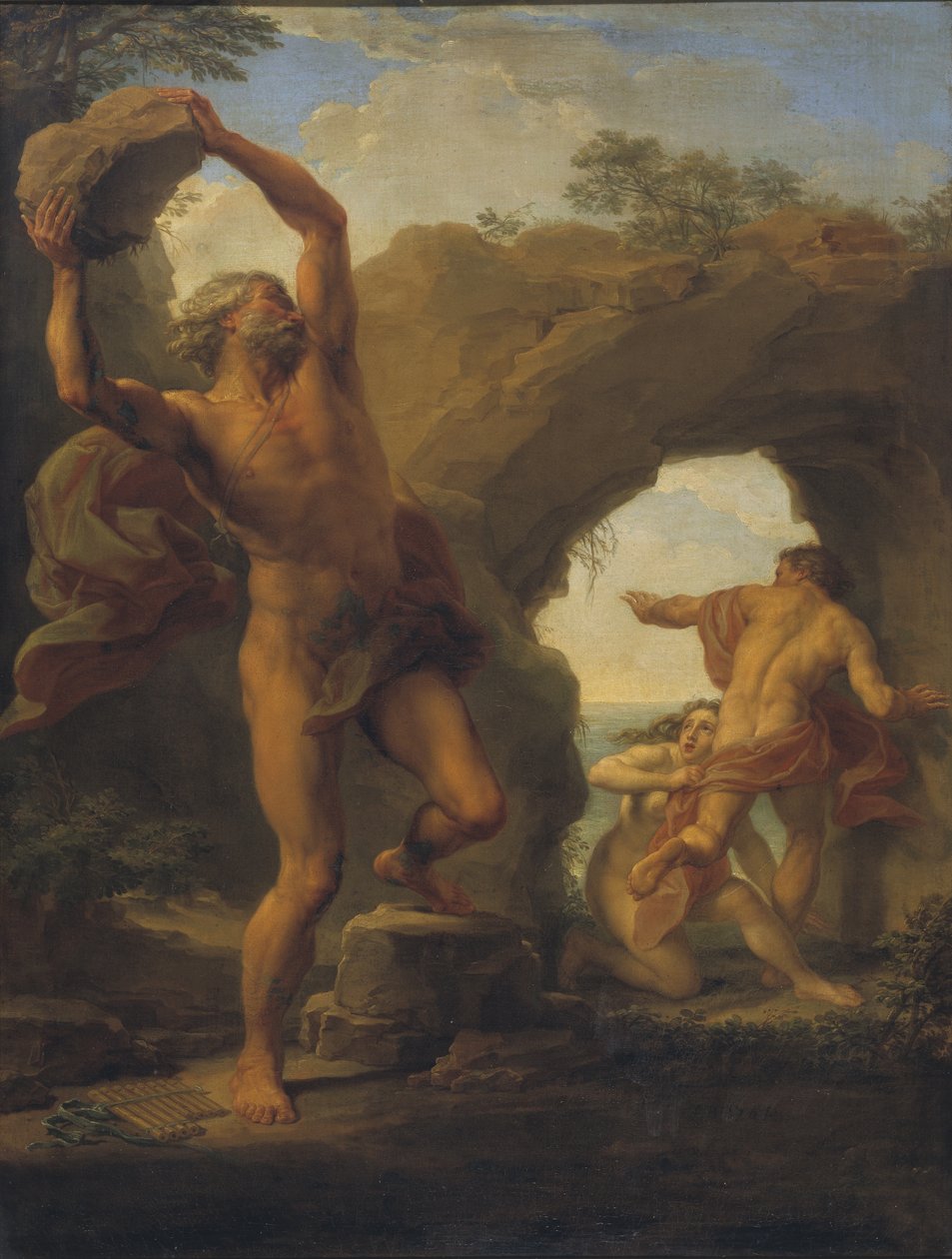Acis i Galatea, 1761 autorstwa Pompeo Girolamo Batoni
