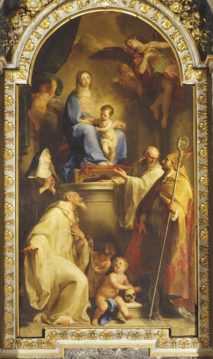 Madonna i Błogosławiona Rodzina Gabrielli autorstwa Pompeo Girolamo Batoni