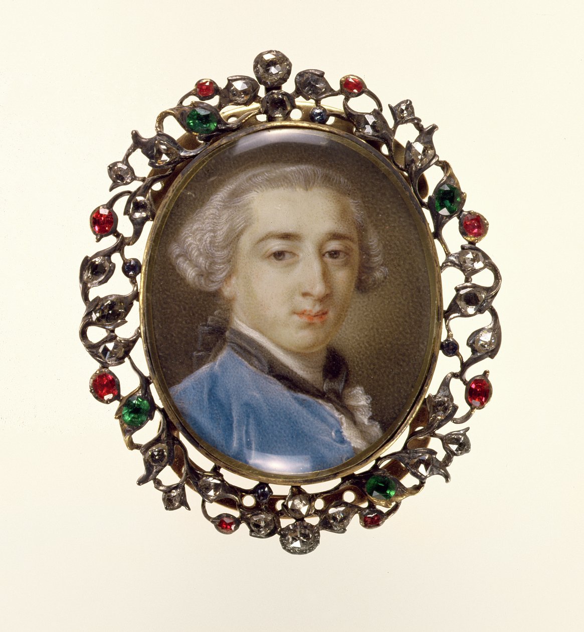 Miniatura portretowa Richarda Millesa, ok. 1758 r. autorstwa Pompeo Girolamo Batoni