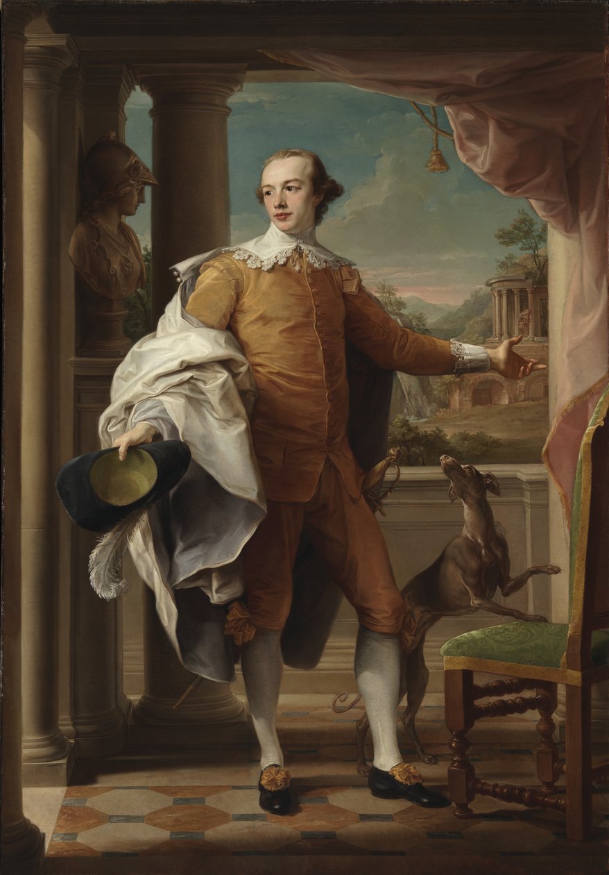 Portret Sir Wyndhama Knatchbulla-Wyndhama, 1758-59 autorstwa Pompeo Girolamo Batoni