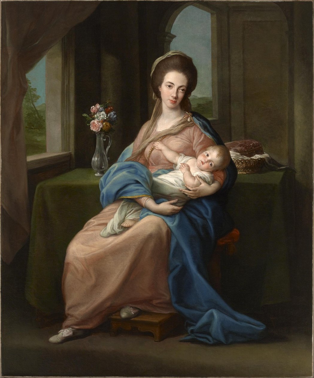 Markiza Headfort trzymająca córkę Mary autorstwa Pompeo Girolamo Batoni