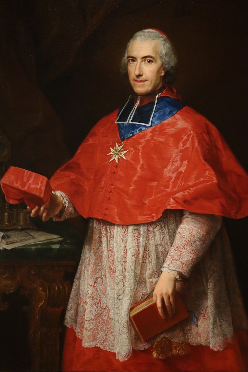 CardinalRochechouart autorstwa Pompeo Batoni