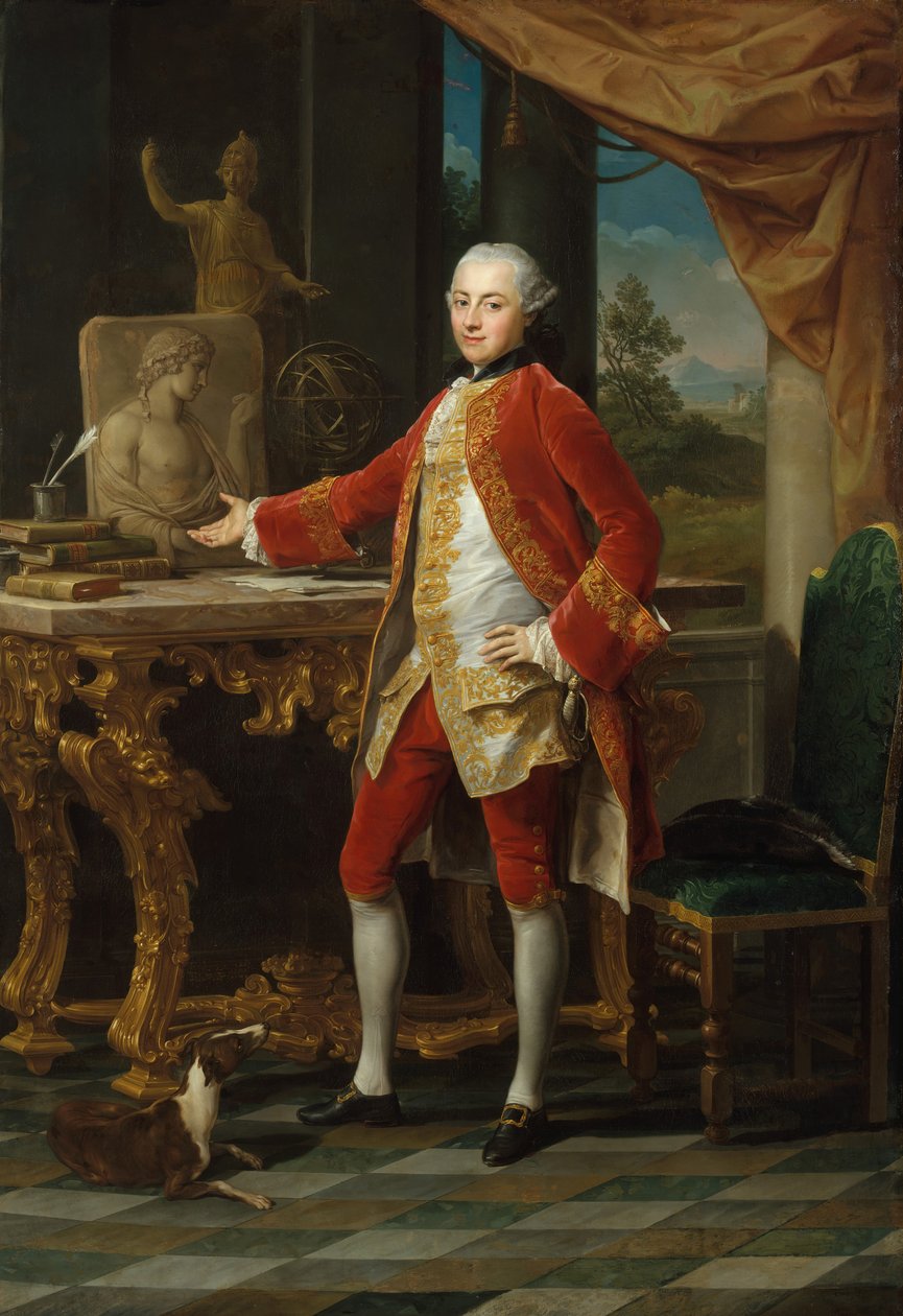 Portret młodzieńca, ca. 1760-65. autorstwa Pompeo Batoni