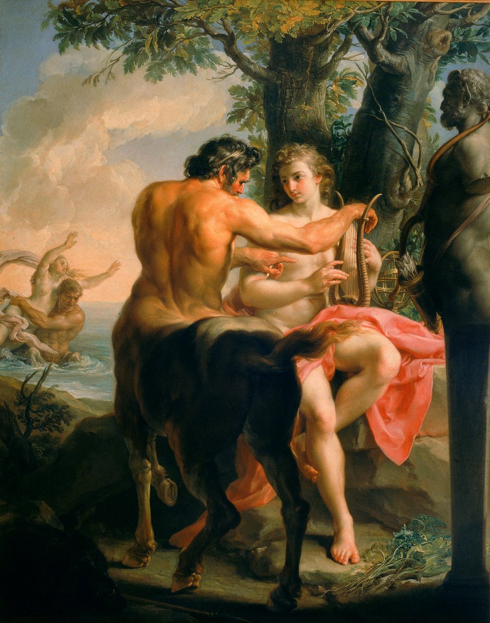 Achilles i Centaur Chiron autorstwa Pompeo Girolamo Batoni