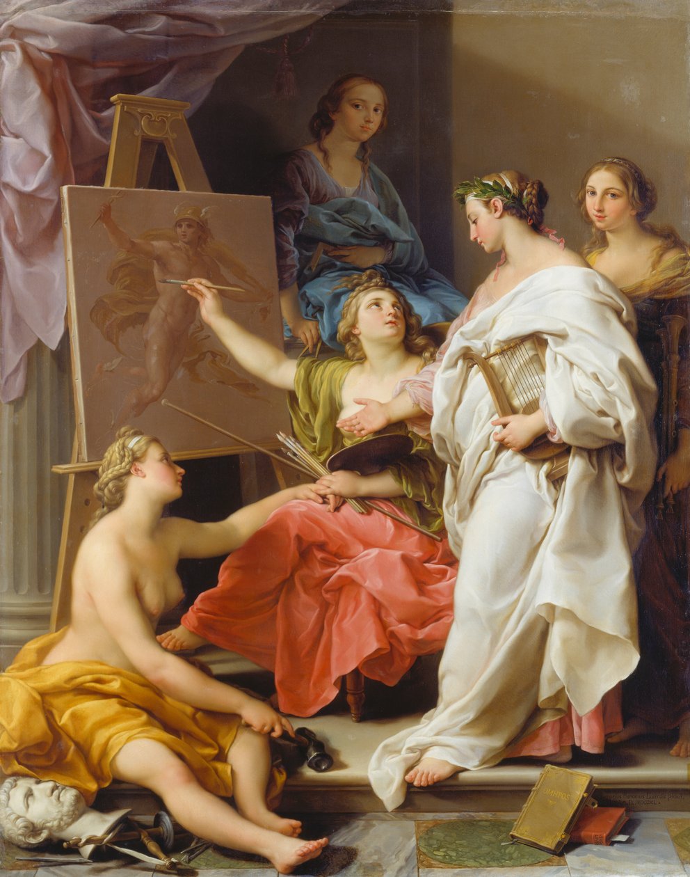 Alegoria sztuki autorstwa Pompeo Girolamo Batoni