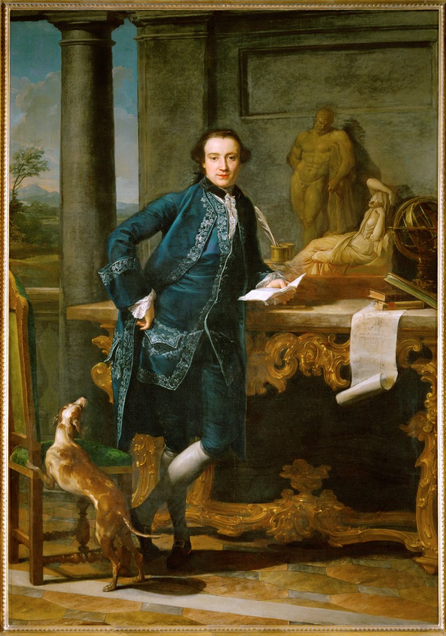 Charles John Crowle, dżentelmen, który przybył do Włoch podczas swojej "Grand Tour" ... autorstwa Pompeo Girolamo Batoni
