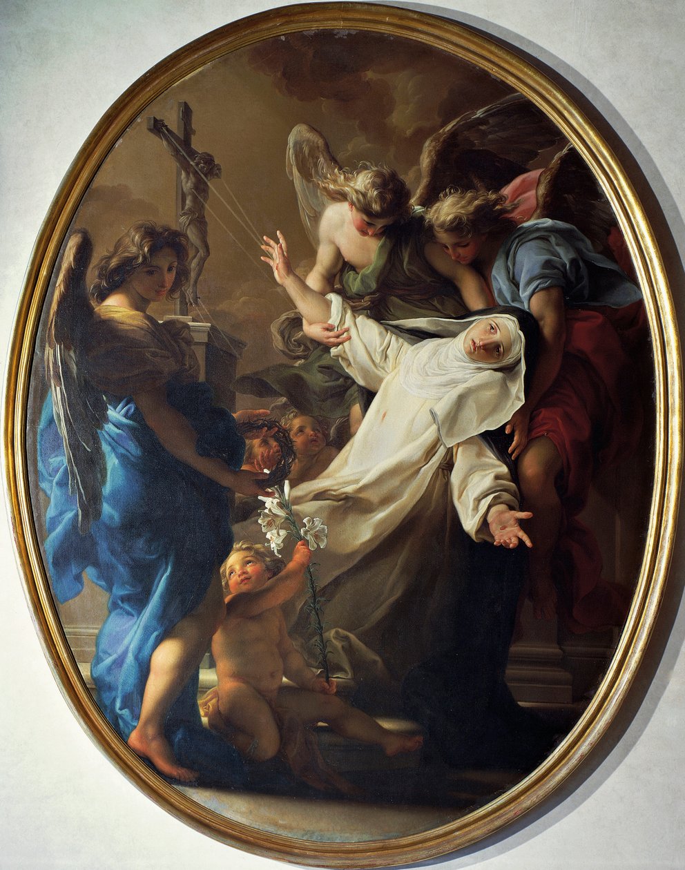 Ekstaza św. Katarzyny ze Sieny autorstwa Pompeo Girolamo Batoni