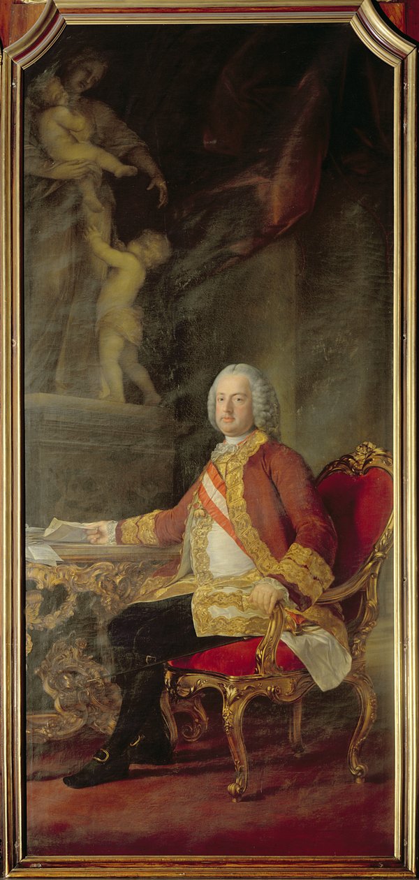 Franciszek I Święty Cesarz Rzymski (1708-65) mąż cesarzowej Marii Teresy Austriaczki (1717-80) autorstwa Pompeo Girolamo Batoni