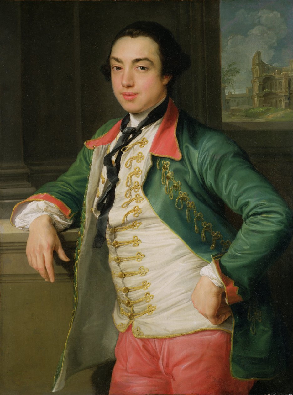 James Caulfield (1728-99), 4. wicehrabia Charlemont (później 1. hrabia Charlemont) c.1753-56 (olej na płótnie) autorstwa Pompeo Girolamo Batoni