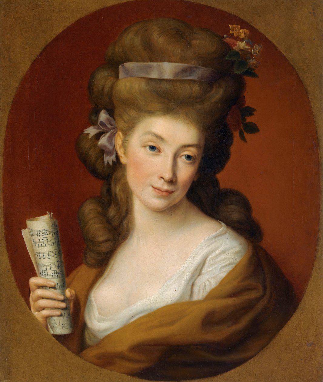 ""Portrait de la noble polonaise Izabela Lubomirska"" (Portrait of Princess Izabela Elzbieta Potocka, nee Lubomirska (1736-1816)) Peinture de Pompeo Batoni (1708-1787) - 1780 - Oil on canvas Dim 65,3x54,1 cm Private Collection autorstwa Pompeo Girolamo Batoni