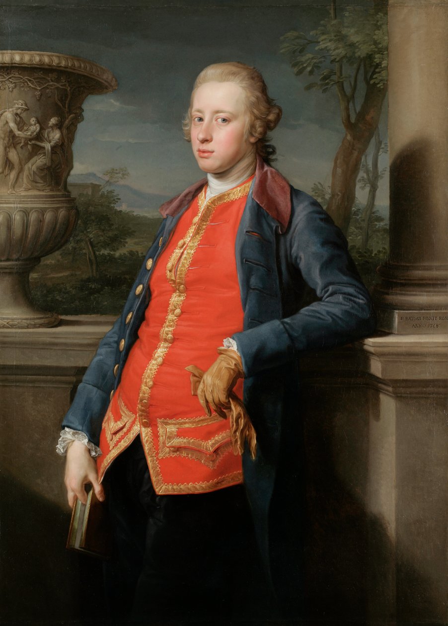 Portret Williama Cavendisha, 5. księcia Devonshire autorstwa Pompeo Girolamo Batoni