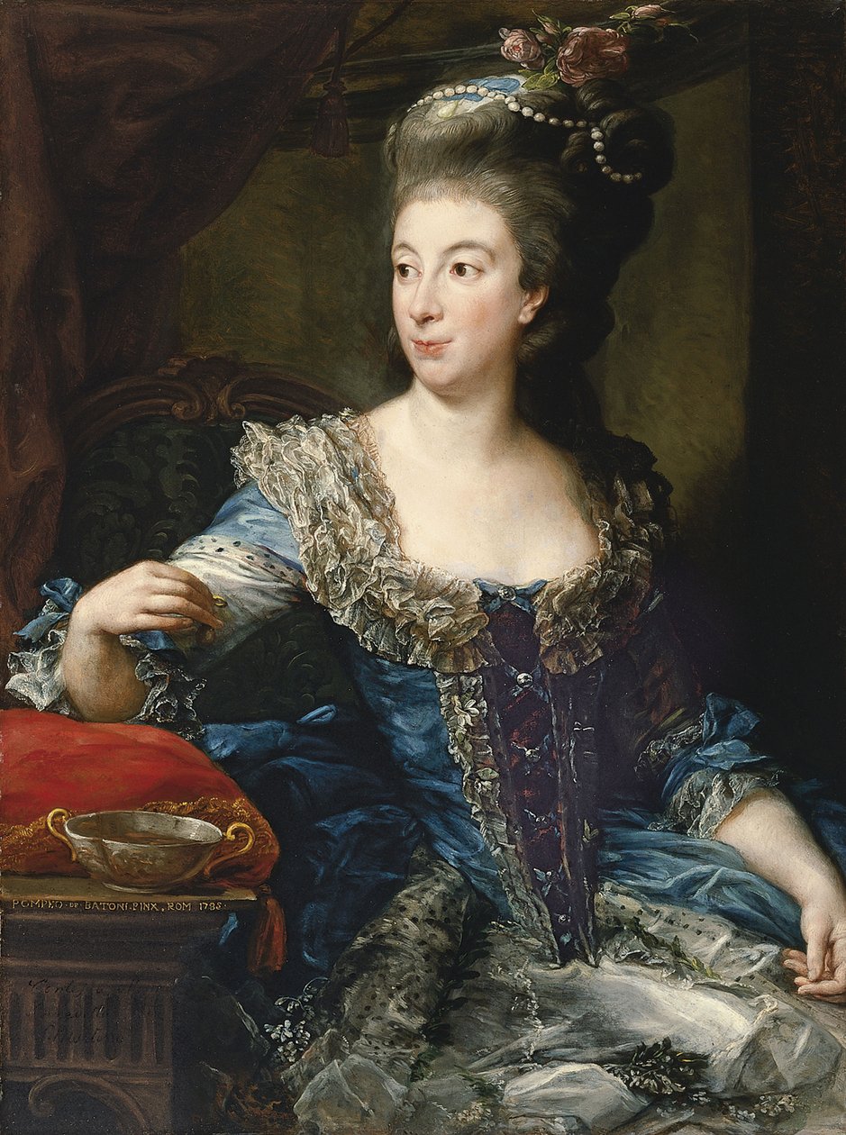 Portret hrabiny Marii Benedetty di San Martino autorstwa Pompeo Girolamo Batoni