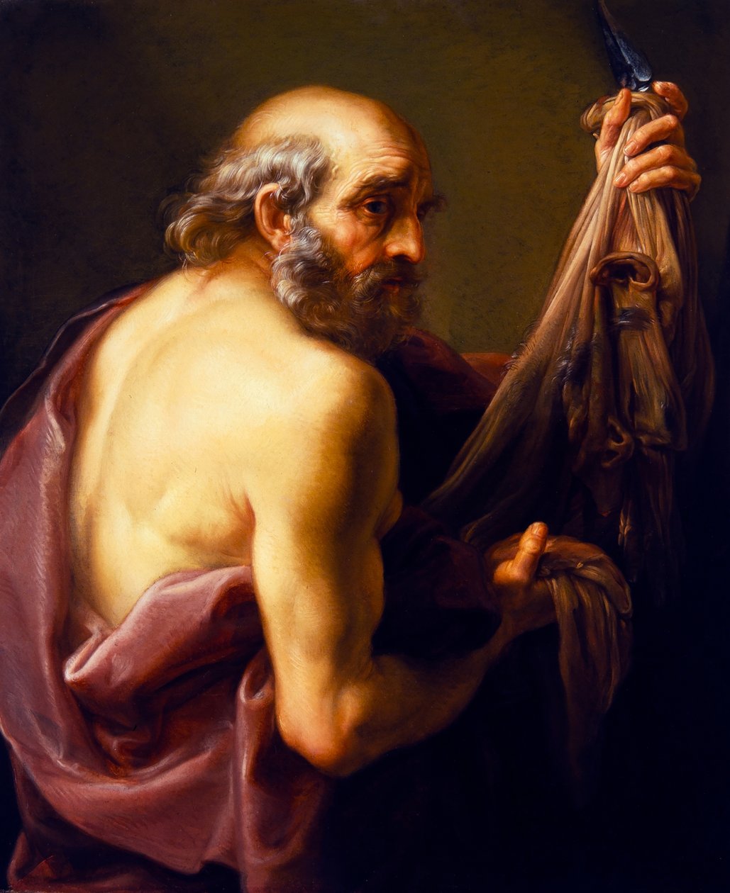 Święty Bartłomiej (połowa długości) autorstwa Pompeo Girolamo Batoni