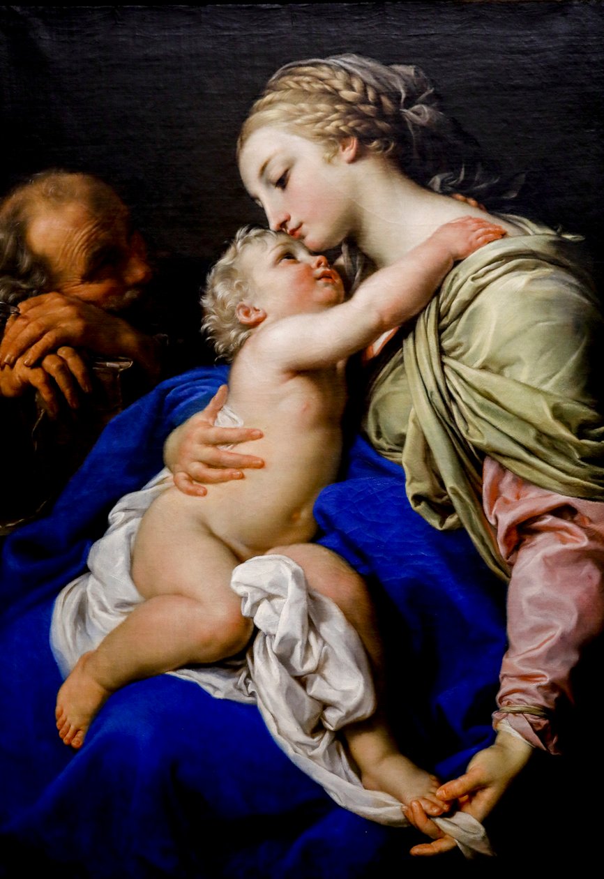 Święta Rodzina. XVIII wiek (olej na płótnie) autorstwa Pompeo Girolamo Batoni