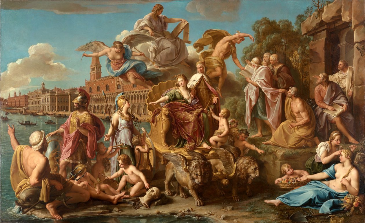 Triumf Wenecji, 1737 autorstwa Pompeo Girolamo Batoni