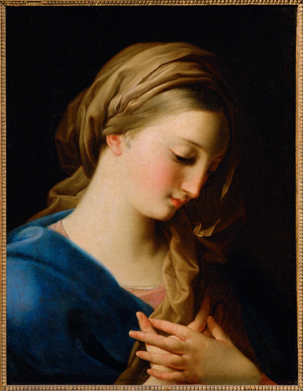 Dziewica Zwiastowania (obraz na płótnie) autorstwa Pompeo Girolamo Batoni