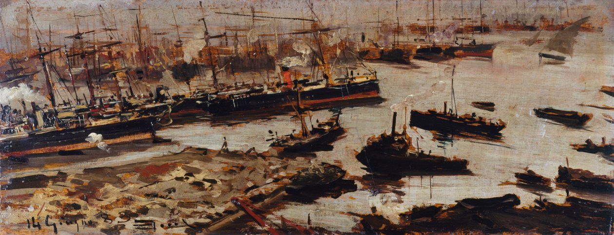Port w Genui autorstwa Pompeo Mariani
