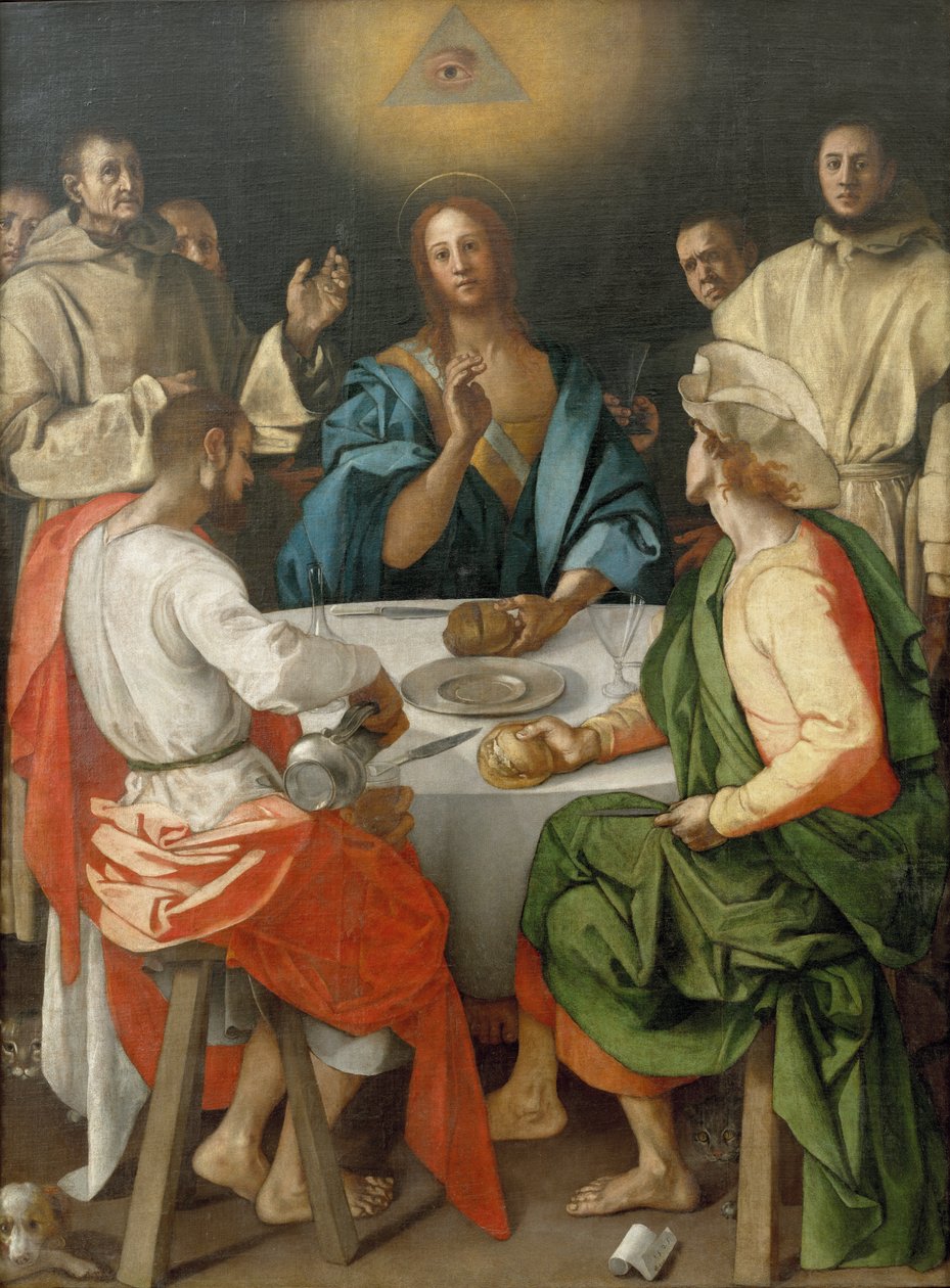 Kolacja w Emaus autorstwa Jacopo Pontormo
