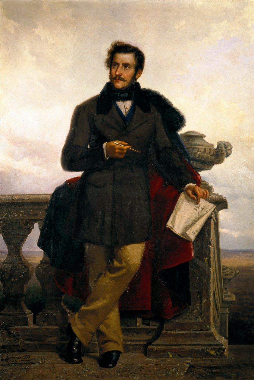 Portret Gaetano Donizettiego autorstwa Ponziano Loverini