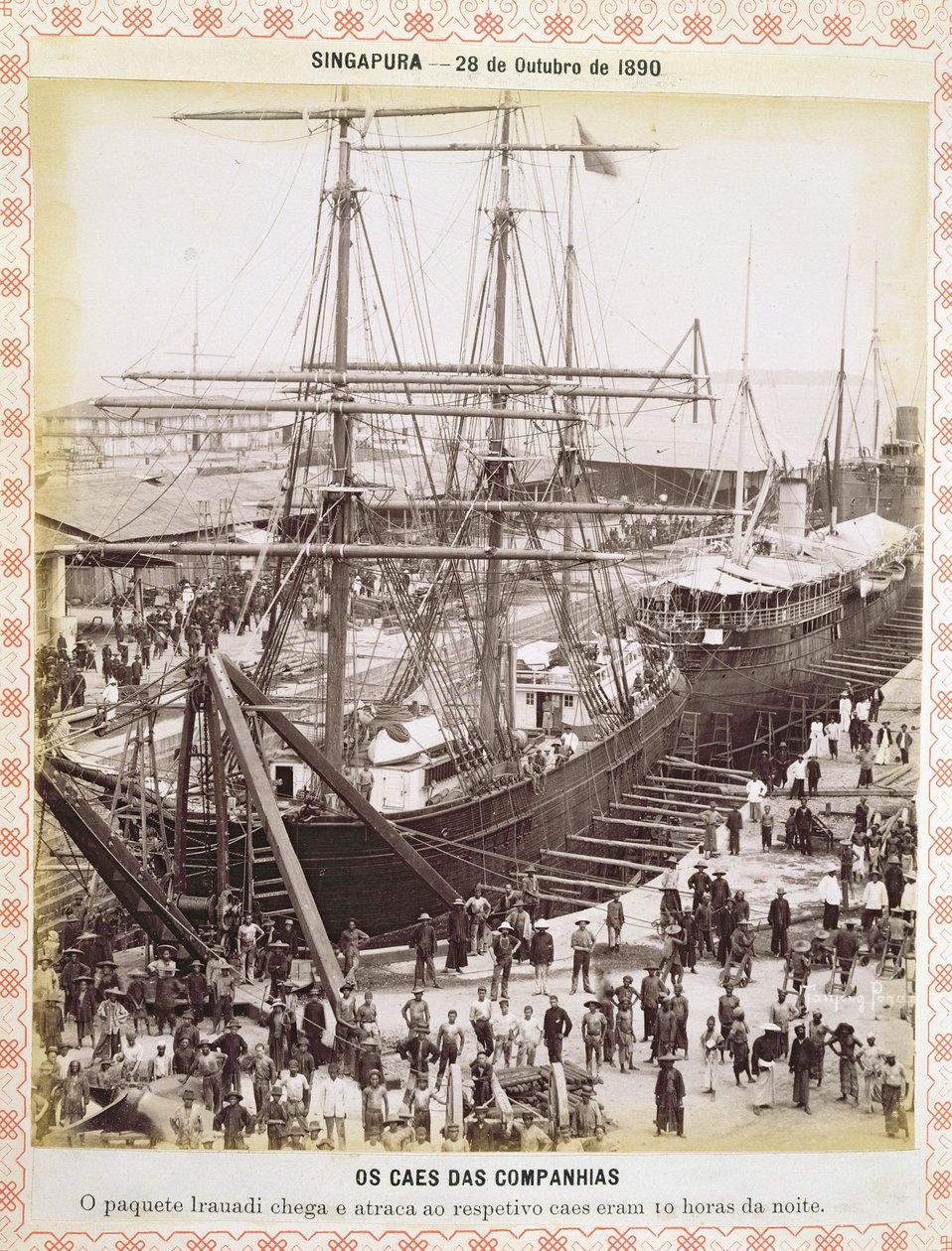 Singapur, 28 października 1890 autorstwa Portuguese Photographer