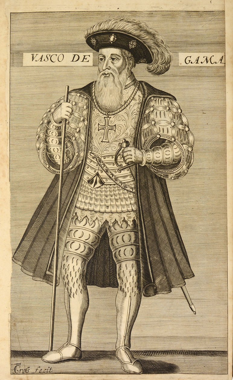 Vasco de Gama z Luciad, czyli poematu historycznego Purtugals Luisa de Camoens (ok. 1524?1580). Przetłumaczone z portugalskiego na angielski przez Sir Richarda Fanshawa (1608?1666). Londyn: Humphrey Moseley, 1 autorstwa Portuguese School