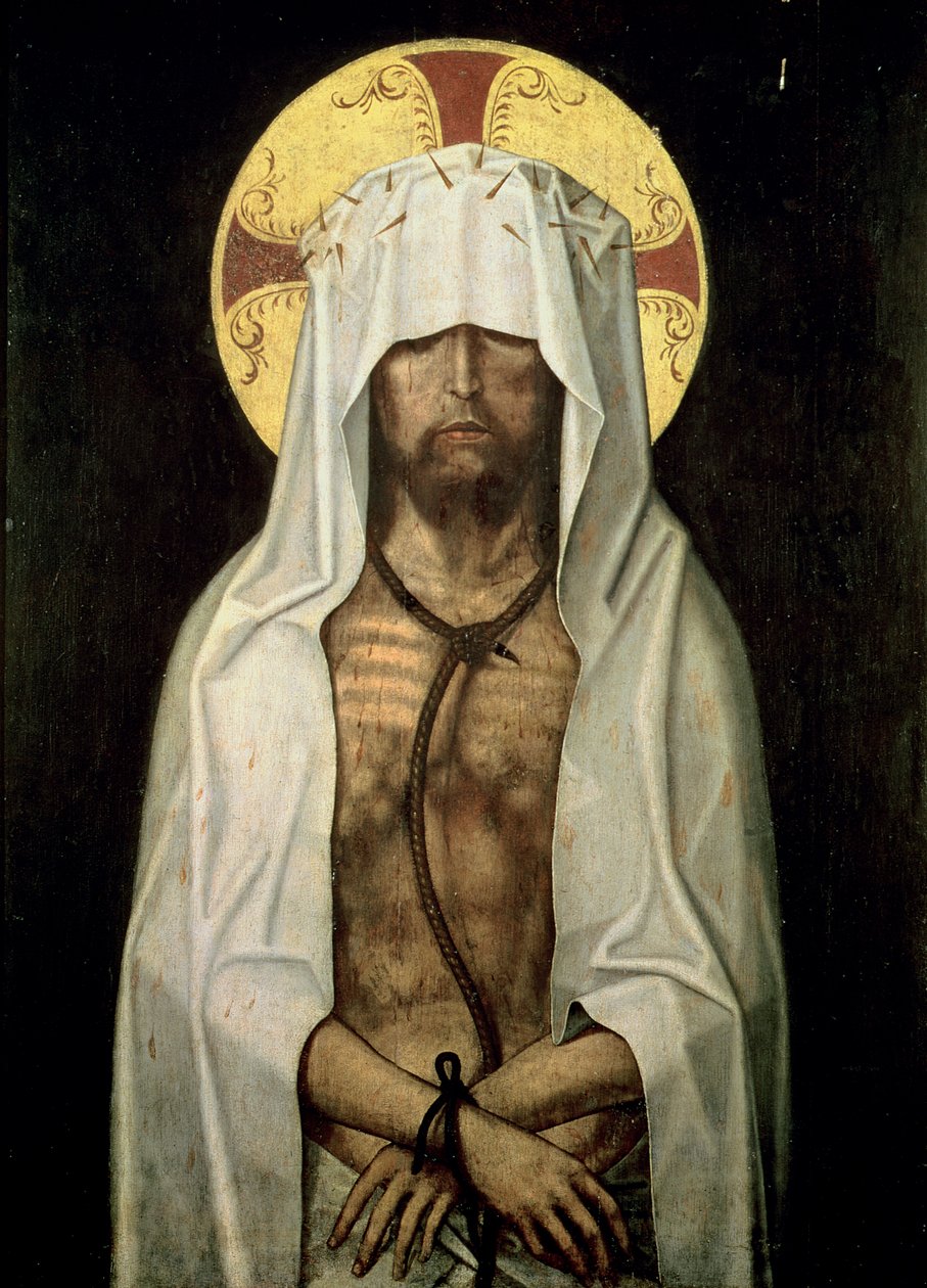 Oto człowiek (tempera na panelu) autorstwa Portuguese School
