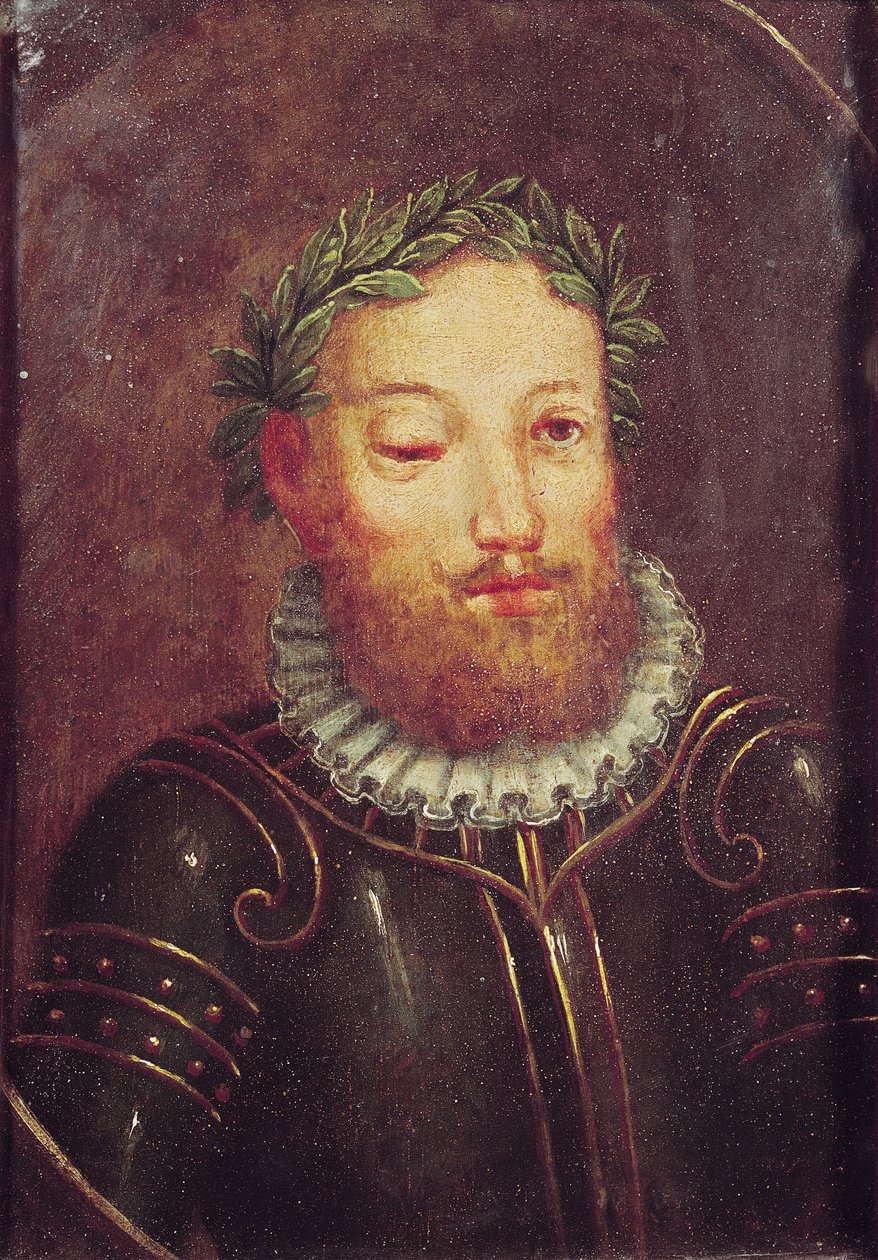 Portret Luisa Vaza de Camoes (ok. 1524-80) XVI-XVII wiek autorstwa Portuguese School