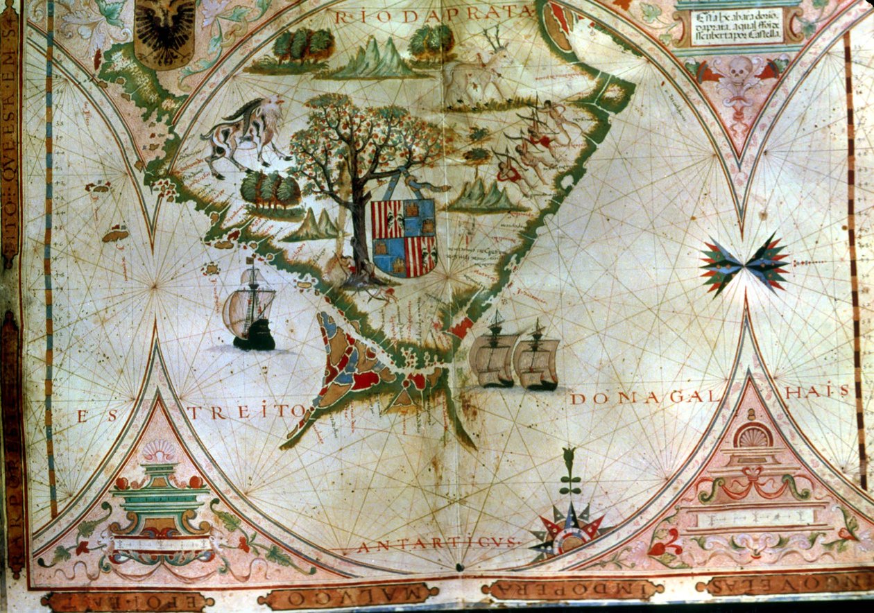 Cieśnina Magellana (welum) autorstwa Portuguese School