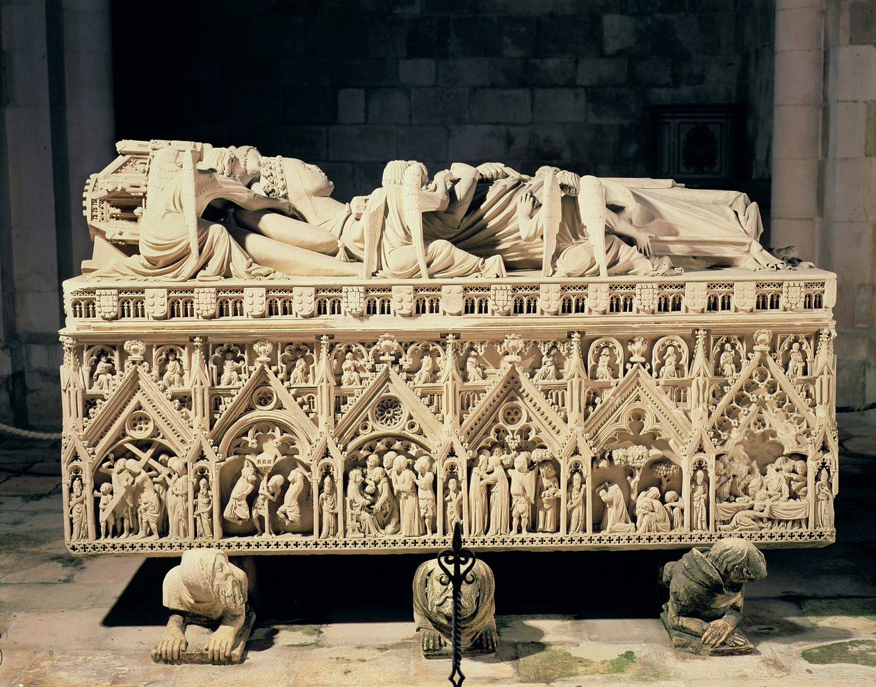 Grób Ines de Castro (zm.1355) autorstwa Portuguese School