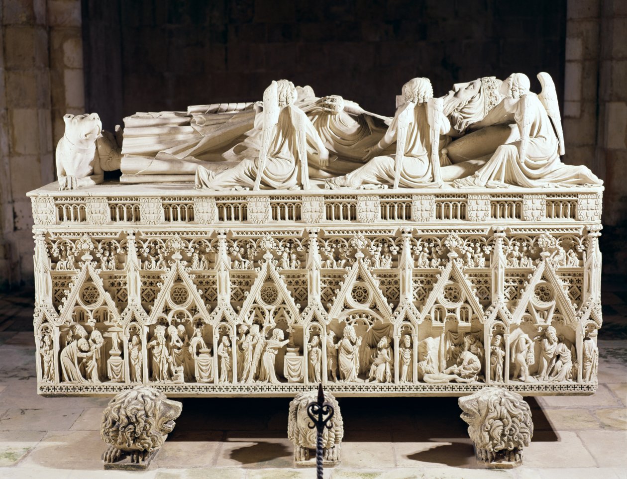Grób Piotra I (1320-67) króla Portugalii autorstwa Portuguese School