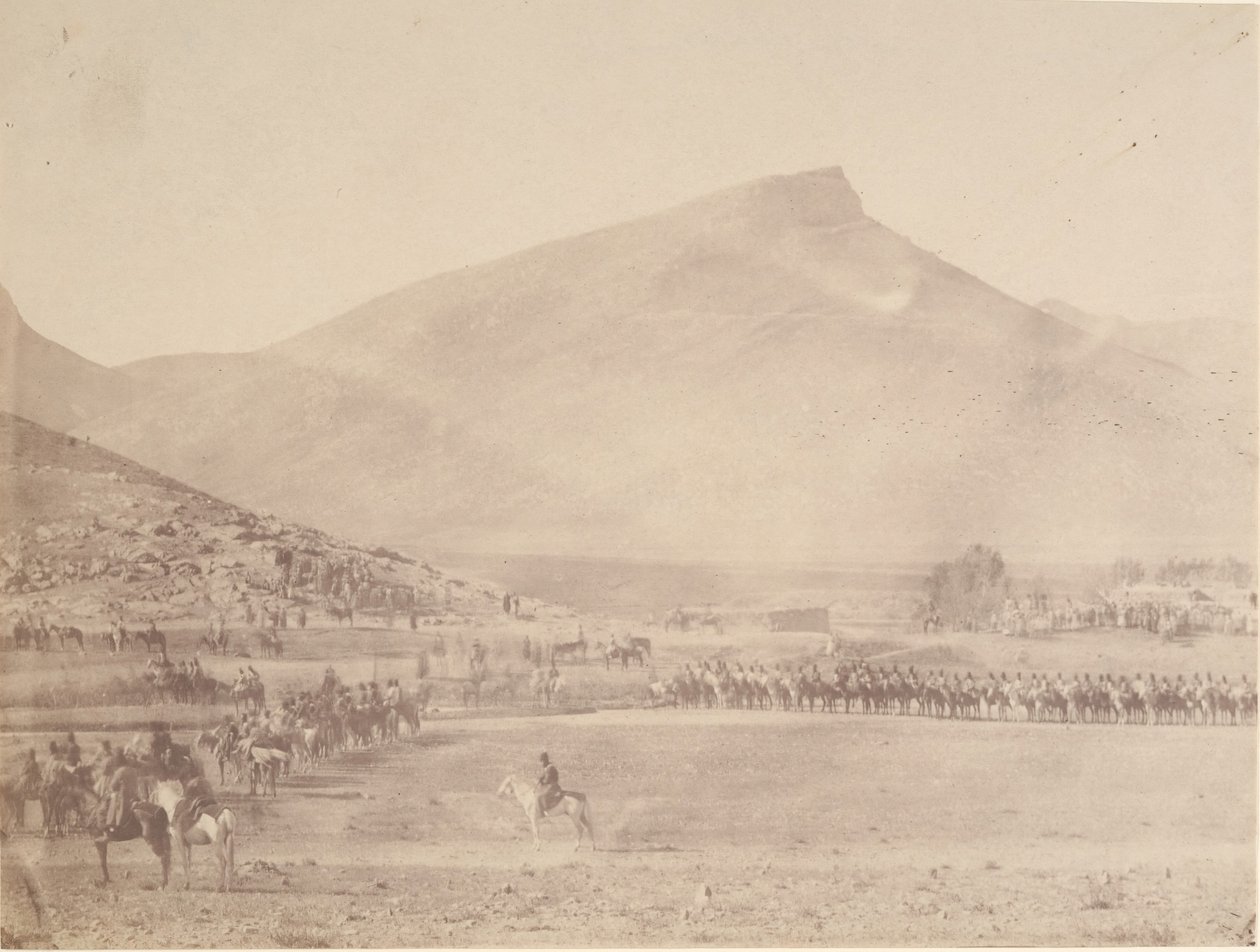 [Wyjazd do Grób Łowy Chana z Chiwy], lata 40. i 60. XIX wieku. autorstwa Possibly by Luigi Pesce.