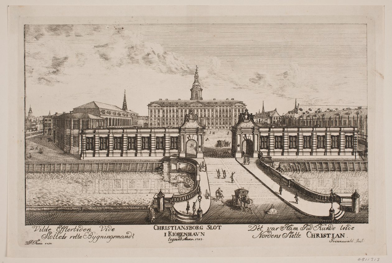Zamek Christiansborg autorstwa Poul Isac Grønvold