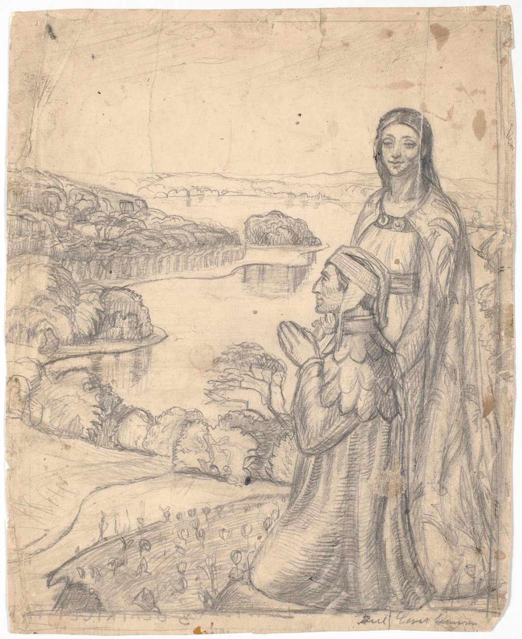 Dante i Beatrice w raju autorstwa Poul S. Christiansen