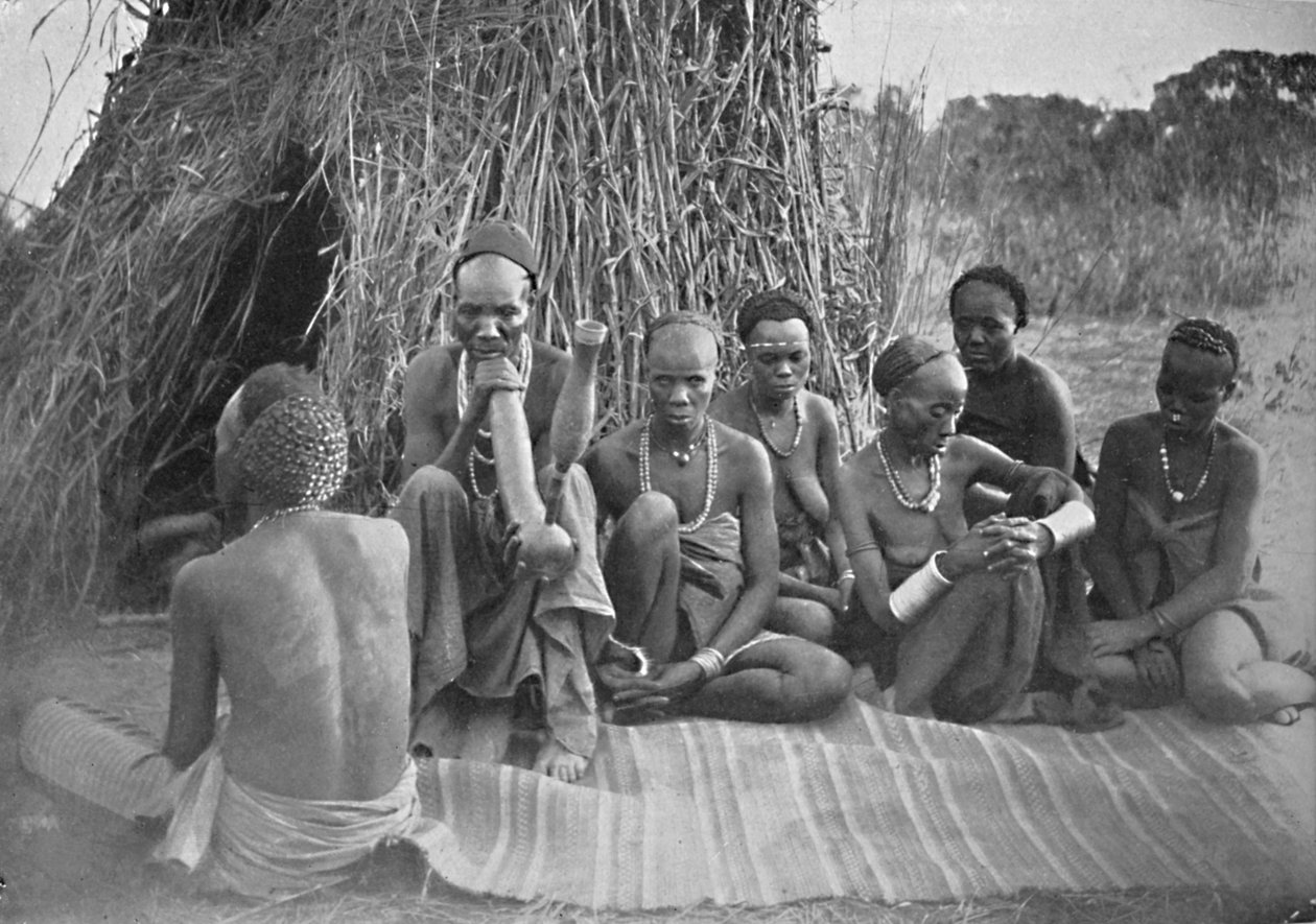 Ba-Bisa ludzie z okolic jeziora Bangweulu: Wschodnioafrykański Bantu, 1902 autorstwa Poulet Weatherley
