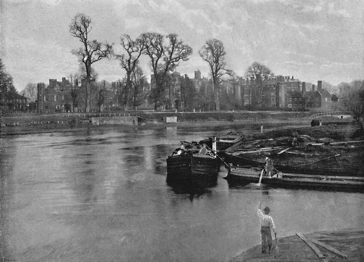 Pałac Hampton Court, c1896 autorstwa Poulton and Co