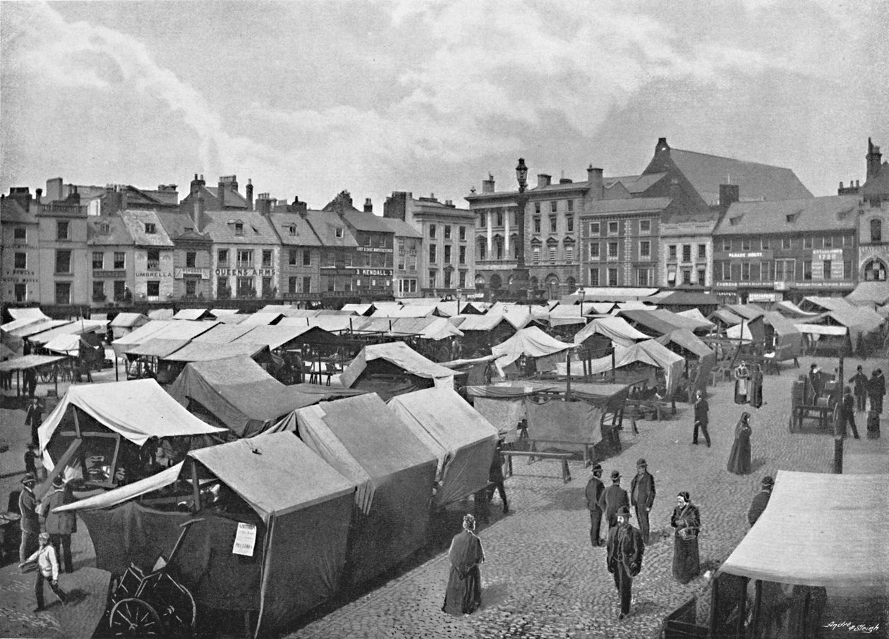 Rynek, Northampton, c1896 autorstwa Poulton and Co