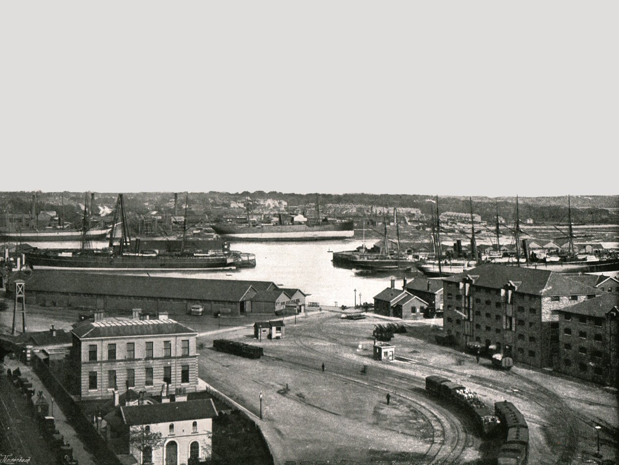 Doki, Southampton, 1895. autorstwa Poulton and Co