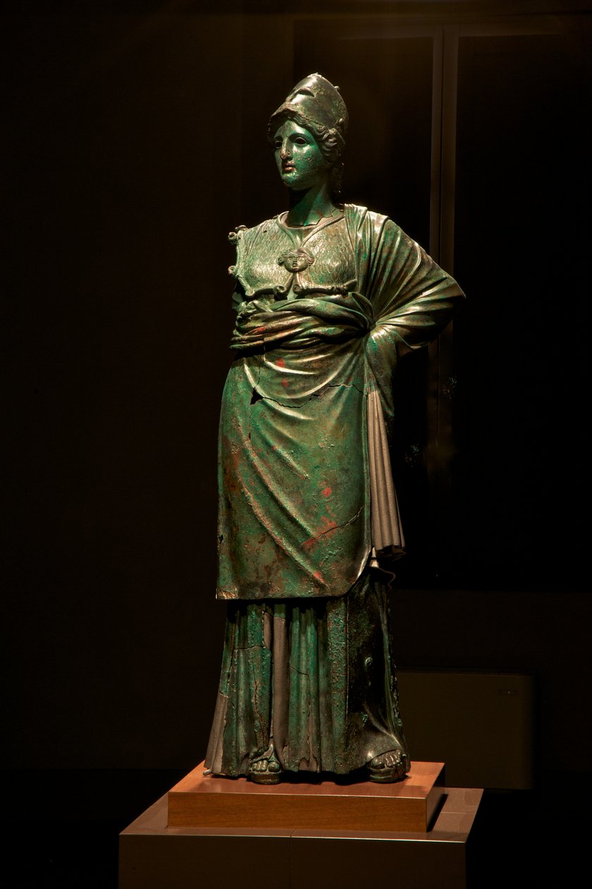 Minerwa z Arezzo (brąz) autorstwa Praxiteles