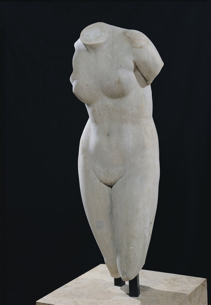 Tułów Wenus z Cnidos (marmur) autorstwa Praxiteles